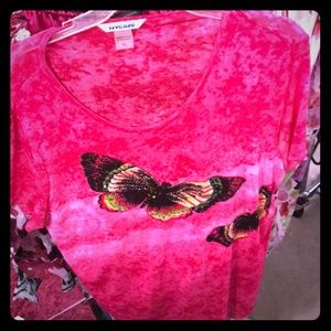Peter nygard cute butterfly shirt